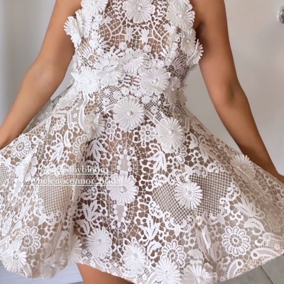 Helen O'Connor Enchanted Dress: 3D Floral
Lace Mini Dress - Size 12 - Picture 2 of 5